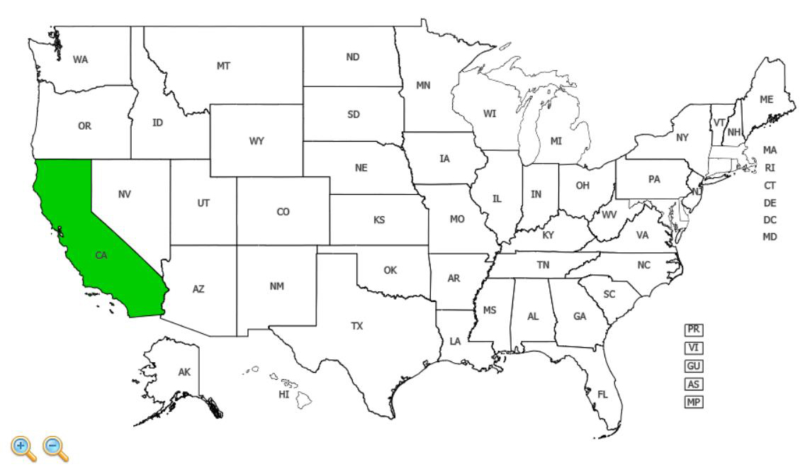 Summer Pheasant's Eye distribution - United States