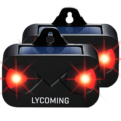 Lycoming 2 Pack Skunk Repellent Solar Predator 