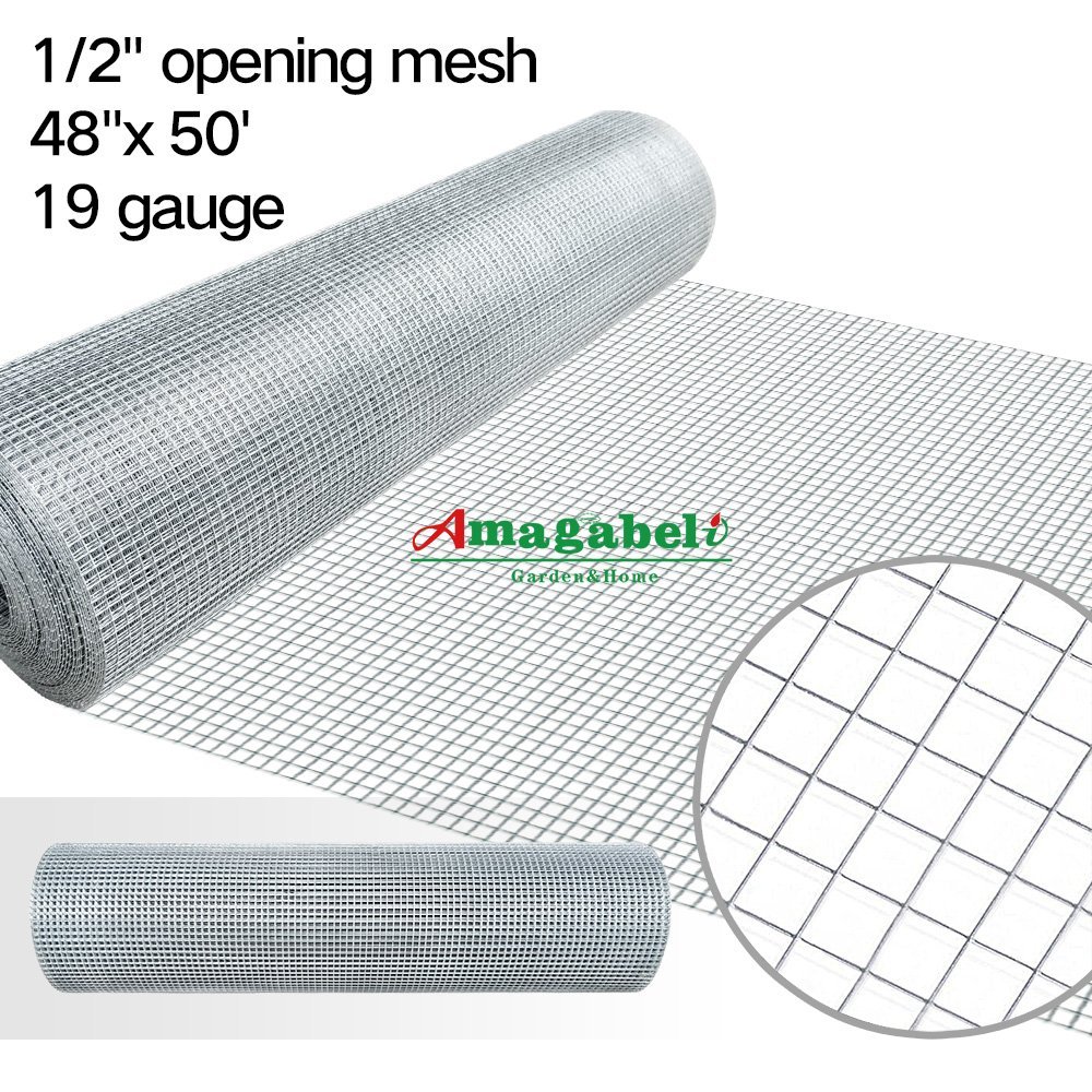 48 x 50 1/2inch Openings Square Mesh Welded Wire 19 Gauge
